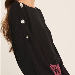 Ba&sh Bushy Sweater XS Black NWT